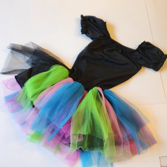 Skeleton TuTu Costume Girls Size Small "Funky Punky Bones" by Era Spooky - Picture 6 of 8